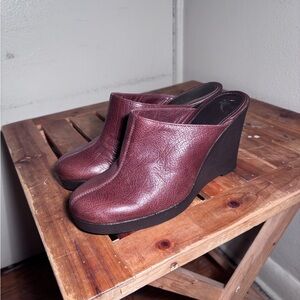 Unisa Leather Wedge Shoes